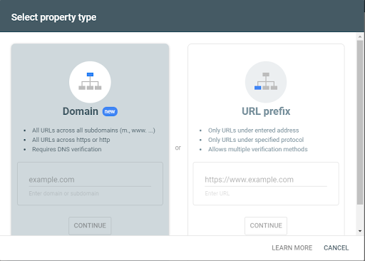 google search console